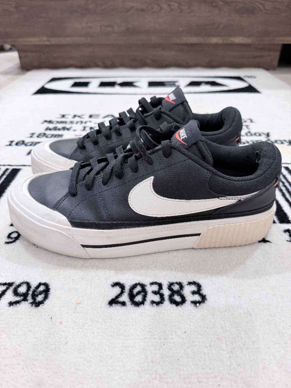 Nike Wmns Court Legacy Lift Black Sail Sneakers